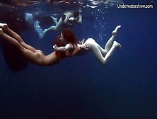 Sexy Submerged Hot Babes Underwater