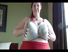 Red Hear Plumper Brassiere Fiting