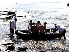 French Amateur Beach Group Sex