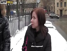 Supreme Carroty Russian Mary Bel Gets Anal In Public Place