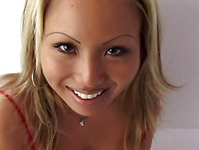 Busty Asian With Blonde Hair Fucked In Her Tight Pussy