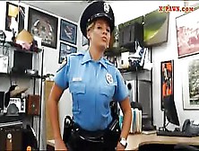 Latin Police Officer Gets Her Twat Banged By Pawn Keeper
