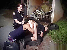 Nasty Interracial Threesome With Busty Female Cops And Bbci