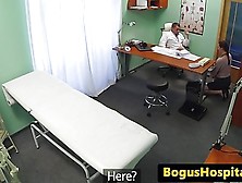 Cocksucking Sales Rep Pussyfucked By Doctor