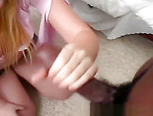 Blonde Mom Took Bbc In Her Hands And Show Her Skills
