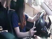 Matilda Is Driving And Fingering Her Pussy During Driving