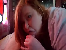 Chunky Teen Eating Her Lover's Hard Cock