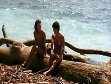 Nude Retro Lesbian Sluts Having Fun At A Public Beach