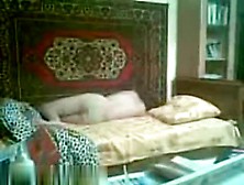 Pale Arab Chick In The Bedroom