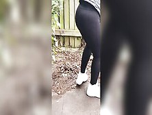 Step Mommy Stuck Into Tree Get Banged Throughout Ripped Leggings By Step Son In The Back Garden