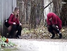 Sexy Teens Peeing Outdoor