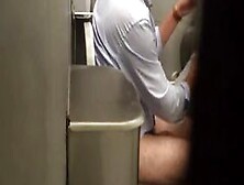 Str8 Spy Daddy In Public Toilet