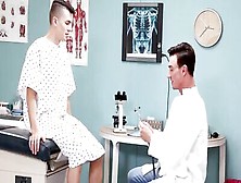Doctor Eats Patient's Ass And Nails Him With A Big Cock