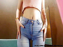 Super-Cute Nubile In Taut Jeans Is Always Hot...