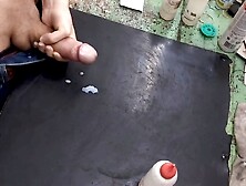 Masturbating On My Workbench At Work!