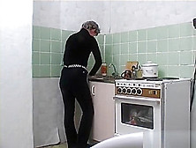 Mature Russian Mom And Young Boy Kitchen Sex