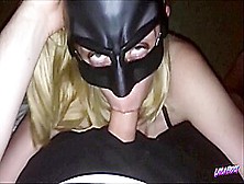 Batgirl Gets Facial After Getting Her Tight Pussy Fucked