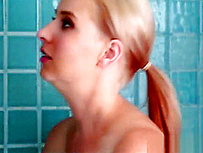 Blonde Milf Stepmom Alice Chambers Fucked By Stepson In Bathroom After Mistaking Him For His Dad