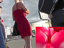 Free Upskirt Video Of The Sexy Milf In Tight Skirt
