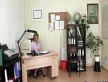 Hot Office Sex With Big Tit Older Boss