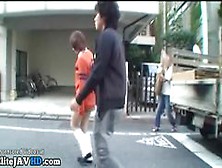 Japanese Schoolgirl Fucks With Random Guy