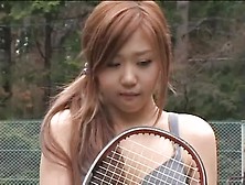 This Asian Hottie Loves Playing Tennis Naked Public Flash