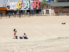 Butt On Beach In Bikini