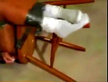 Girl Tape Tied To Chair