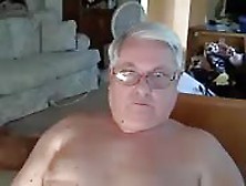 Mature Grandpa In Front Of The Webcam