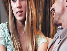 Blonde Sweetheart And Stepdad Have Been Apart For A Long Time But Sex Brought Them Closer