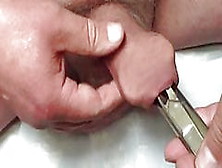 Combination - Large Spanner And Scissors In Foreskin !