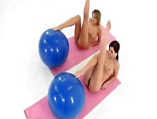 Totally Nude Balance Ball Workout (Abridged)