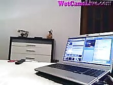 Hot Brunette Webcam Girl In The Shower