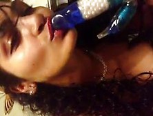 Desi Girl Talking Dirty And Masturbates With Dildo