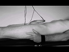 Bound And Milked To Handsfree Orgasm.  E-Stim Cumshot Edging