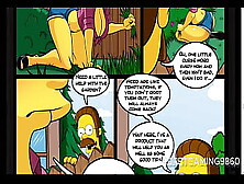 Marge Simpson Mounts Her Neighbor Ned While Homer Is Not Home - Asian Cartoon Porn Parody