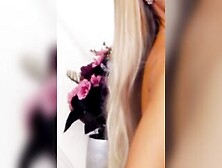 Blonde Milf Stripper Still Putting On A Show After Work On Webcam
