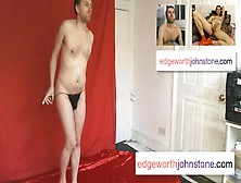 Edgeworth Johnstone Black Thong Hot Sexy Slim Gay Guy.  Man Posing Non Nude Softcore Soft Core Dilf