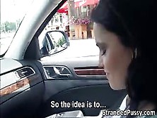 Super Hot Brunette Zelda Gets Fucked In Doggystyle By Dude In The Backseat