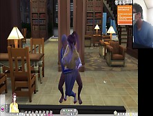 The Sims Four: Attractive Sex In The Library With The Eldest