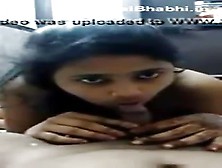Brown Indian Girl Sucking On Cock