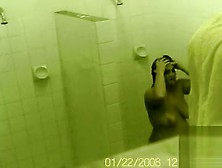 Two Good Looking Babes Get Caught On Camera Showering