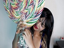 Asmr Licking A Huge Lollipop