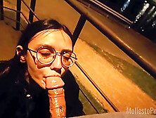 Freaky Teen 18+ Caught Sucking Dick On Busy Streets