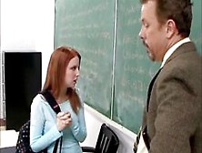 Redhead College Girl Gets An A For Ass
