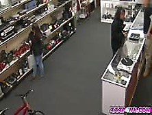 Two Thieving Hot Bitches At The Pawnshop