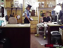 Busty Latina Cop Sells Her Weapon Ends Up Fucked In Shawns Office