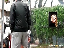 Fetching Blond Alexis Monroe Having A Good Time With A Sex Toy In Public Place