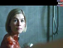 Rosamund Pike Washes Her Bloodied Body In Shower