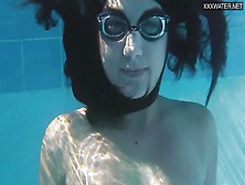 Frisky Jacqueline Hope Enjoys Being Naked In The Pool